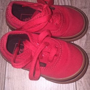 Vans Red Toddler lace-ups size 4.5